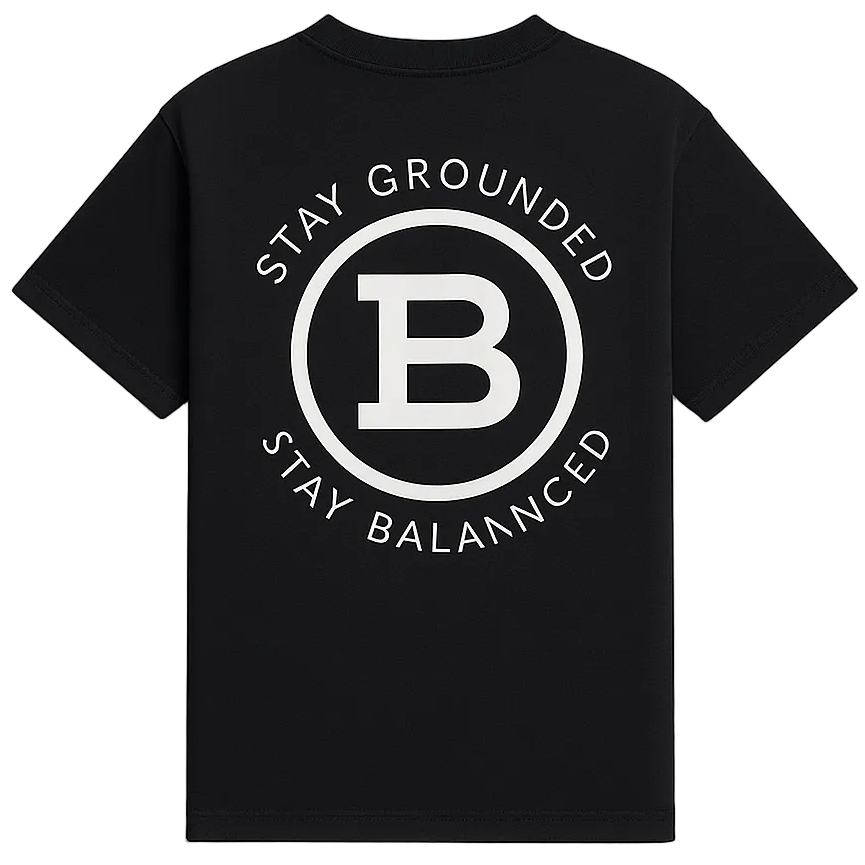 Stay Grounded Stay Balanced. Oversized tee