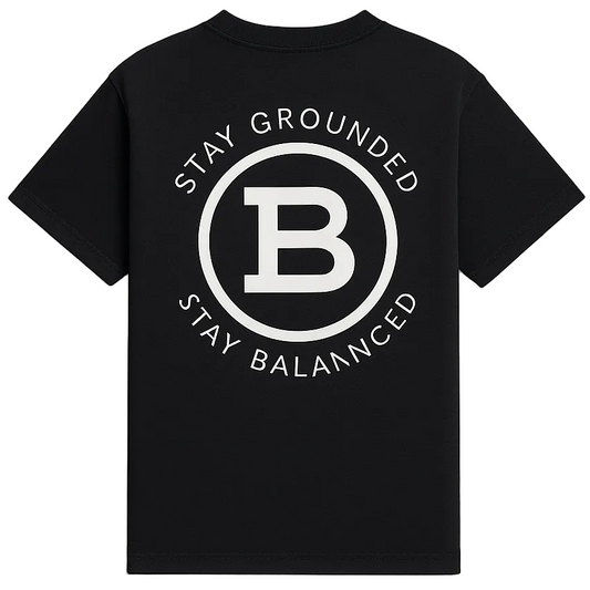 Stay Grounded Stay Balanced. Oversized tee
